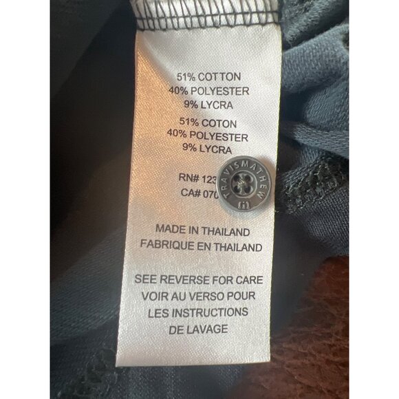 Travis‎ Mathew Mens XL Polo Shirt Gray Colorblock Golf Navy Blue - Picture 3 of 8